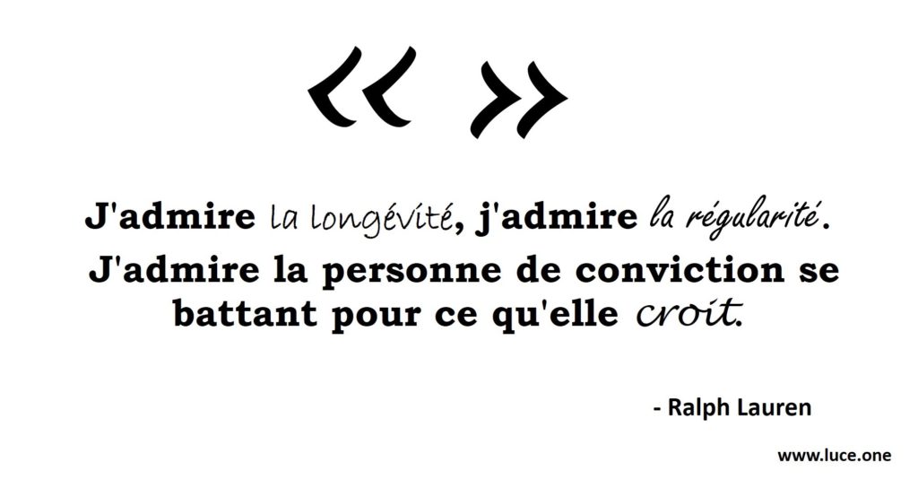 Ralph Lauren - conviction