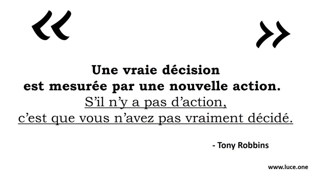 Une vraie décision - Tony 
