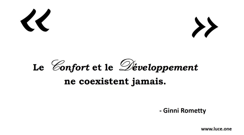 Le confort et le développement - Ginni Rometty